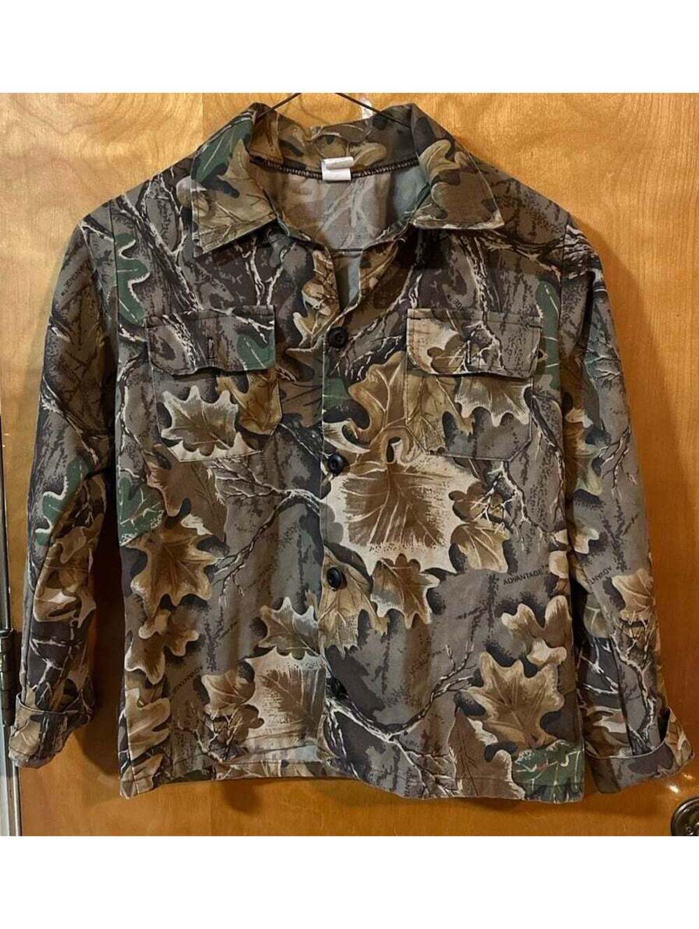 Camo button up shirt size 16